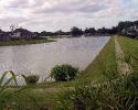 Walking trail around the lake at Country Lake Estates