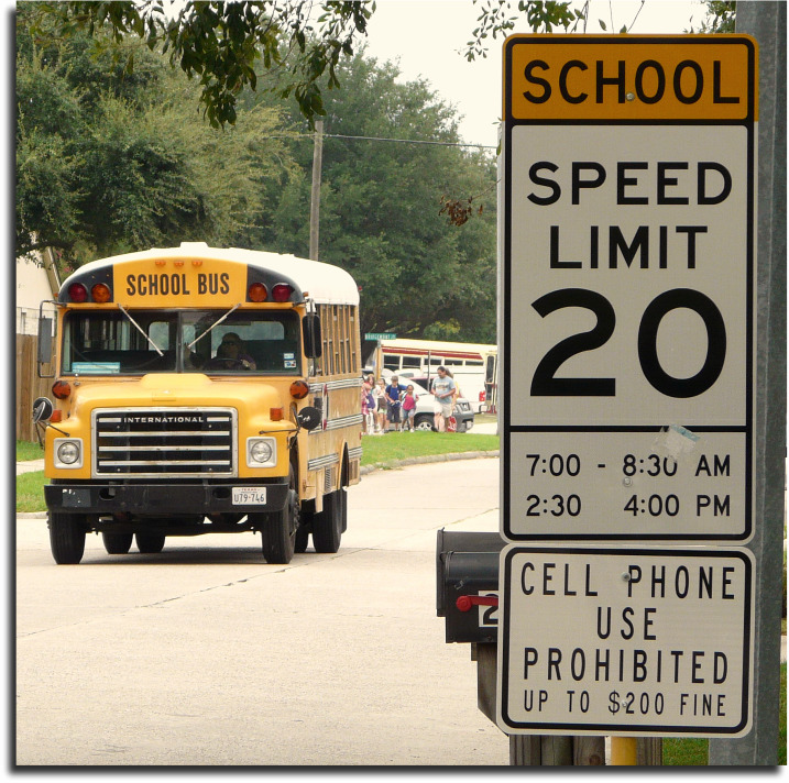 cell phone use prohibited in school zones