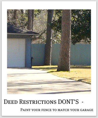 Spring Texas subdivisions deed restrictions