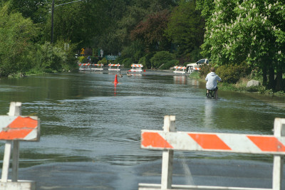 flooded street