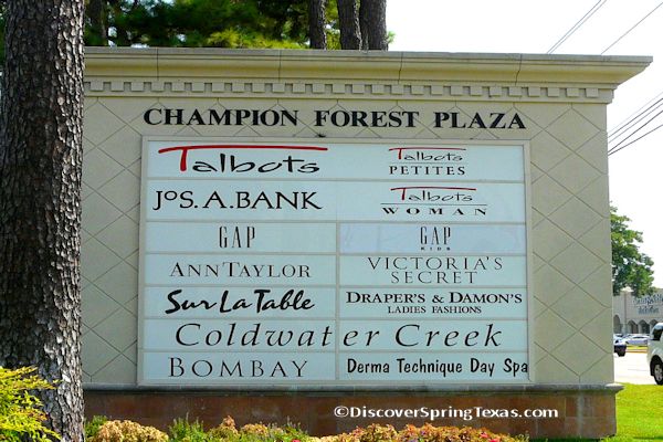 Champion Forest retail shopping