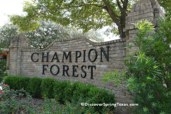Champion Forest Spring TX