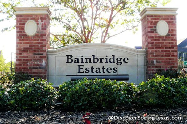 Bainbridge Estates Spring Texas