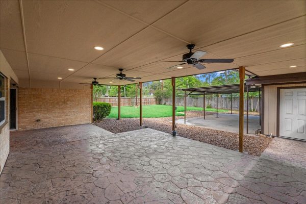 One-story homes for sale with a large lot and a three-car garage in Spring, Texas