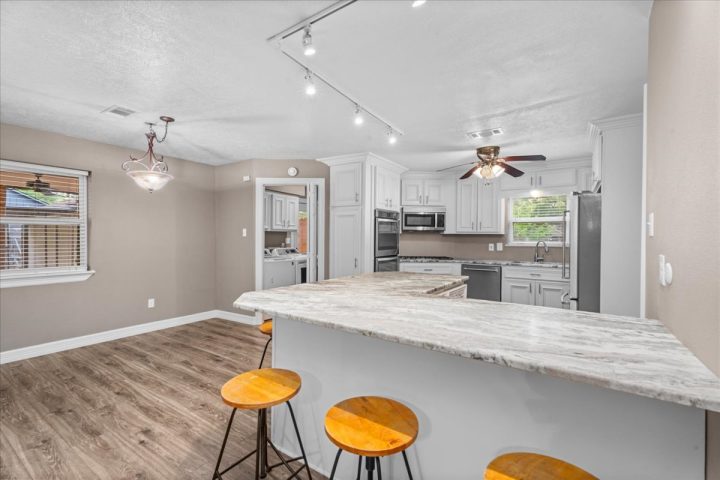 One-story homes for sale with a large lot and a three-car garage in Spring, Texas