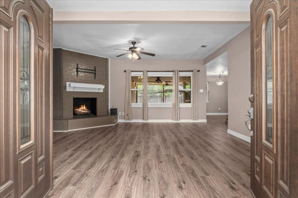 One-story homes for sale with a large lot and a three-car garage in Spring, Texas