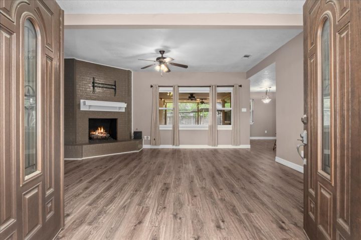 One-story homes for sale with a large lot and a three-car garage in Spring, Texas
