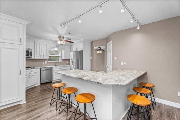 One-story homes for sale with a large lot and a three-car garage in Spring, Texas