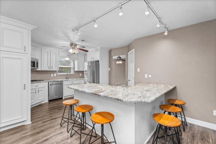 One-story homes for sale with a large lot and a three-car garage in Spring, Texas