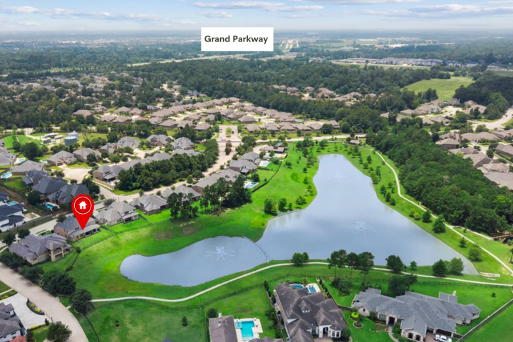 Copy of gated neighborhood Mckenzie Park Spring TX 77389 99 Homes with lake views and a gated community in Spring, Texas.
