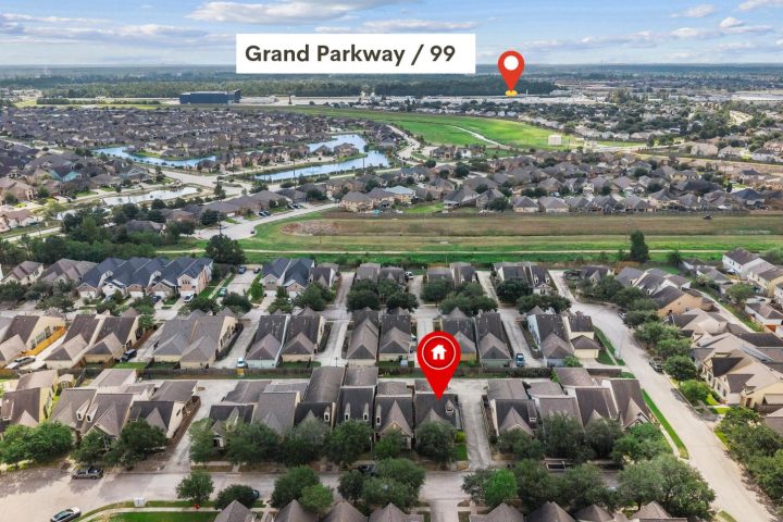 aerial 3612 cedar flats spring TX 77386 homes for sale in gated communities in spring texas