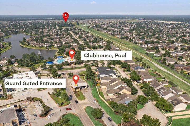guard gated entrance 3612 cedar flats spring TX 77386 homes for sale in gated communities in spring texas